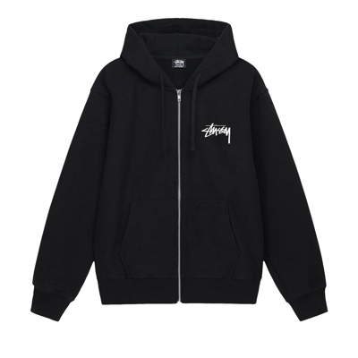 Pre-owned Stussy Sara Zip Hoodie 'black'