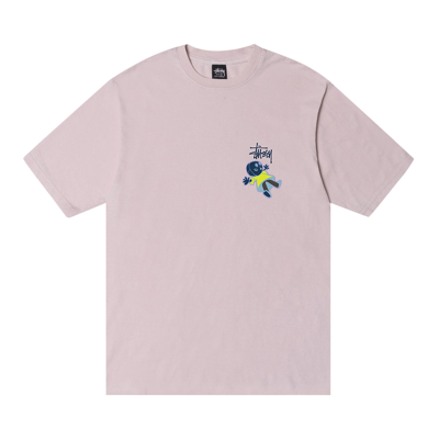 Pre-owned Stussy Dollie Pigment Dyed Tee 'blush' In Pink