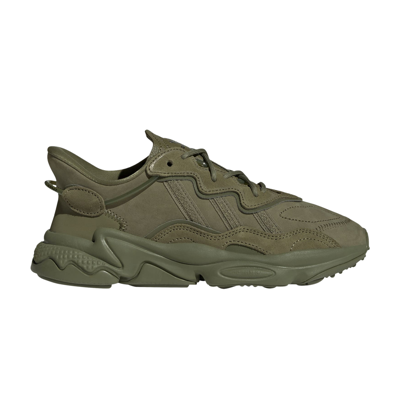 Pre-owned Adidas Originals Wmns Ozweego 'focus Olive' In Green
