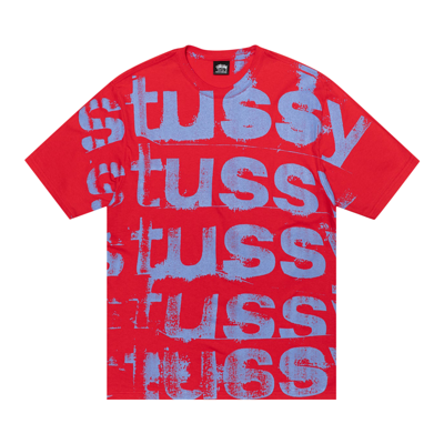 Pre-owned Stussy Stamp Tee 'red'