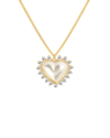 Gabi Rielle Pearlheart Luminary Halo Necklace