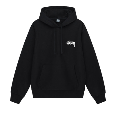 Pre-owned Stussy Plush Hoodie 'black'