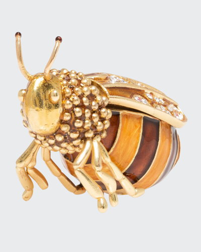 Jay Strongwater Honey Bee Box In Multi