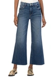 Kut From The Kloth Meg Fab Ab High Waist Raw Hem Ankle Wide Leg Jeans In Dreamer