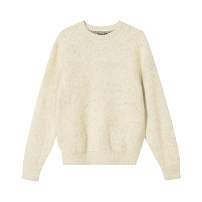 Pre-owned Stussy 8 Ball Heavy Brushed Mohair Sweater 'cream'