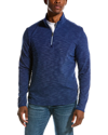 Robert Graham Speilberg Thermal Knit Quarter Zip Pullover