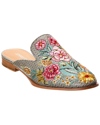 Johnny Was Jenna Mule In Multi In Beige