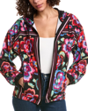 Johnny Was Calanthe Full Zip Jacket In Multi In Black