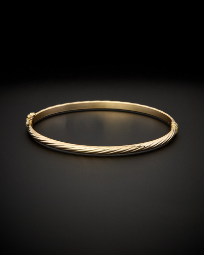 Italian Gold 14k  Twist Bangle Bracelet