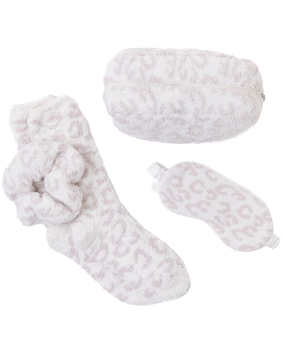 Barefoot Dreams Bitw Eye Mask Scrunchie & Sock Set In White