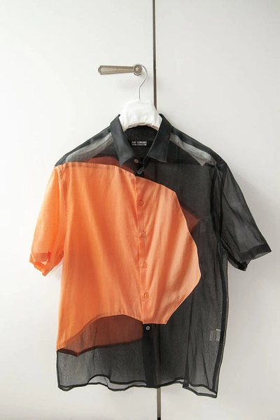 Pre-owned Raf Simons Ss08 Geometric Shirt In Orange