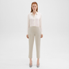 Theory Treeca Pull-on Pant In Admiral Crepe In Pumice