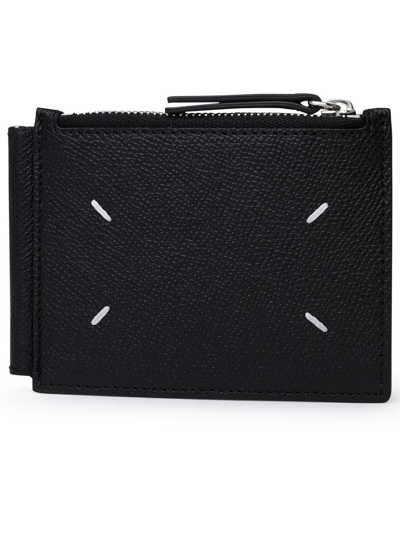 Maison Margiela Four Striches Black Leather Wallet