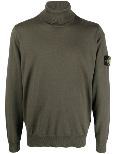 Stone Island Pullover In Green