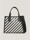 TOMMY HILFIGER TH CITY SMALL WOVEN TOTE BAG