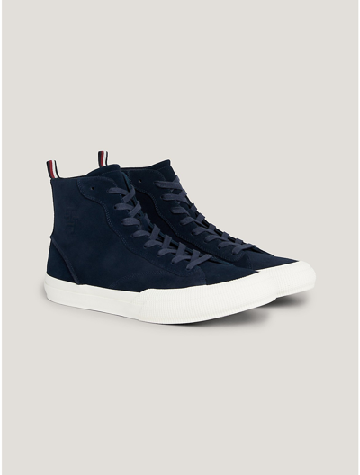 Tommy Hilfiger Suede High In Navy