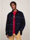TOMMY HILFIGER RELAXED FIT WOOL CHECK OVERSHIRT