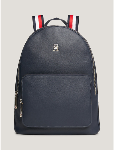 Tommy Hilfiger Th Monogram Stripe Backpack In Navy