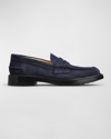 TOD'S SUEDE CLASSIC PENNY LOAFERS