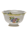 Herend Queen Victoria Open Sugar Bowl In Green