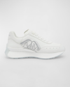 Alexander Mcqueen Sprint Runner In White Silver