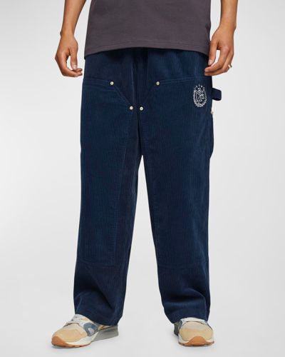 Puma X Rhuigi Men's Corduroy Carpenter Trousers In Blue