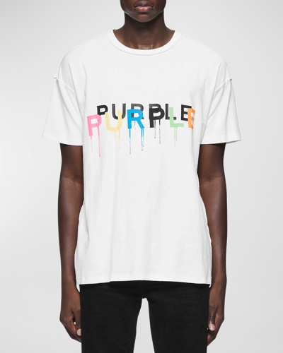 Purple Men's Painted Wordmark T-shirt In Inside Out Ss Tee