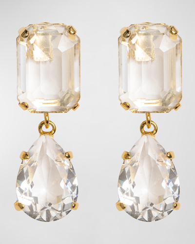 Jennifer Behr Maree Crystal Drop Earrings In Neutrals