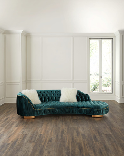 Haute House Ava 118" Chaise-style Sofa