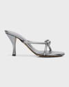 Bottega Veneta Blink Sandals In Silver