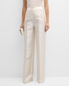 CHRISTOPHER JOHN ROGERS HIGH-WAISTED PLEATED SAILOR TROUSERS