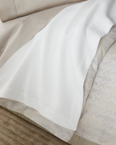 Sferra Allegra Cotton Blanket, Full/queen In White
