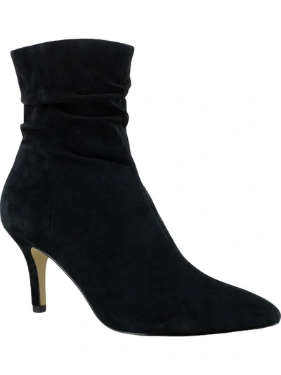 Bella Vita Danielle Booties In Black Suede Leather