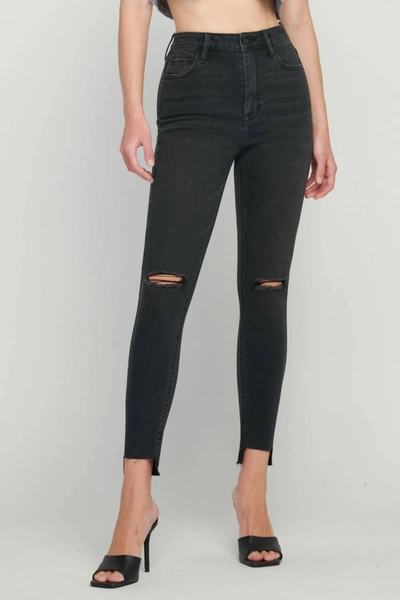 Hidden Taylor High Rise Crop Skinny Jeans In Black