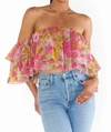 SHOW ME YOUR MUMU ROSSELLA FLORAL TOP IN CARNABY FLORAL