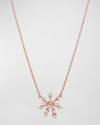 Hueb 18k Luminus Gold Pendant Necklace With Diamonds, 18"l In Rose Gold