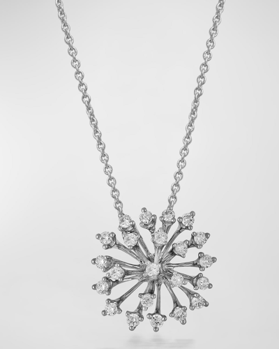 Hueb 18k Luminus Gold Pendant Necklace With Diamonds, 16"l In White Gold
