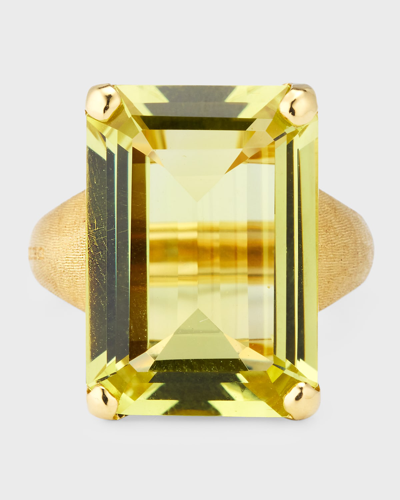 Marco Bicego Alta 18k Yellow Gold Ring With Quartz Citrine