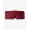 DROWSY SLEEP CO DROWSY SLEEP CO WOMEN'S LE VIE EN ROUGE BRAND-EMBROIDERED PADDED SILK SLEEP MASK