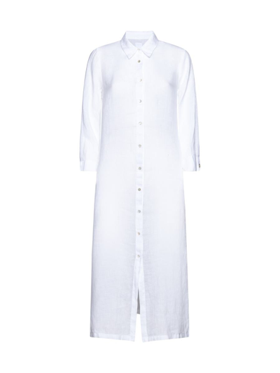 120% Lino Dresses In White