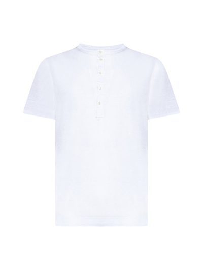120% Lino T-shirts And Polos In White Solid