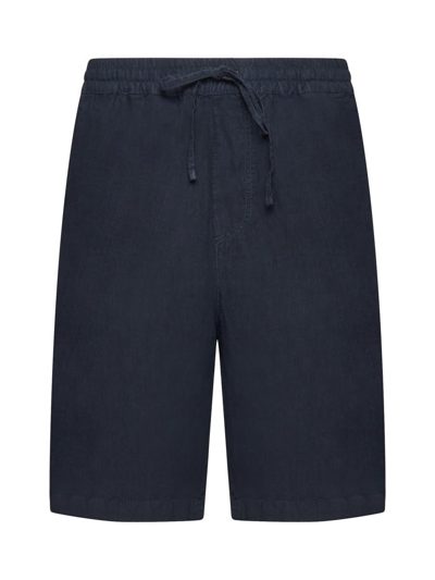 120% Lino Bermuda Shorts In Blue