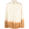 Alanui Denim Overshirt With Dip-dye Effect