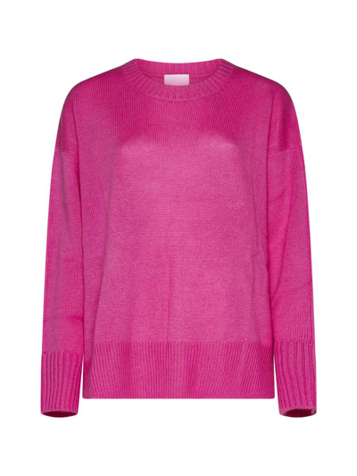 Allude Sweater In Fuchsia