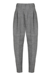 Bottega Veneta 3d Criss Cross Viscose Silk Trousers In Grey