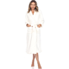 White Mark Plus Size Cozy Lounge Robe In White