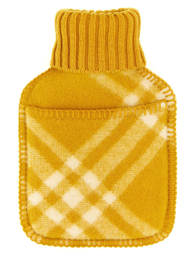 Burberry Cool Check Hot Water Bottle In Yellow