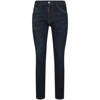 Dsquared2 Mid-rise Straight Fit Denim Trousers In Blue