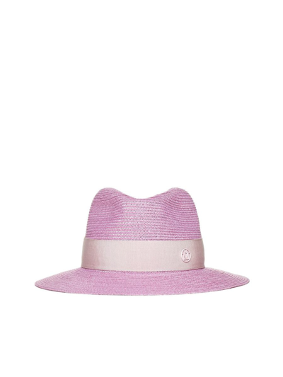 Maison Michel Hats In Bubblegum