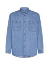 Isabel Marant 'vhelynton' Cotton Shirt Featuring Pockets In Blue